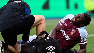 West Ham rocked by acute hamstring injury to Kurt Zouma
