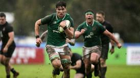 Ireland Under-20s side reshuffled for clash with Baby Blacks