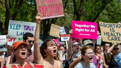 Abortion rights: Protests across US over prospect Roe v Wade to be struck down