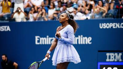 US Open: Serena Williams survives scare to reach last eight