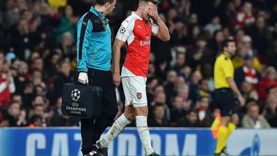 Aaron Ramsey out for at least three weeks with hamstring injury