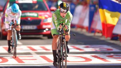 Roglic takes red jersey after blistering time-trial win at Vuelta a España