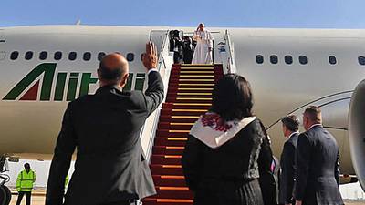 Pope returns to Rome following historic tour of Iraq