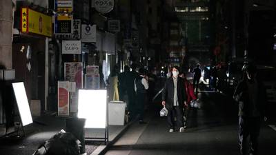 Homes remain without power after 7.3 quake off Fukushima