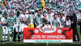 Celtic hold off Aberdeen to seal fifth title on the bounce