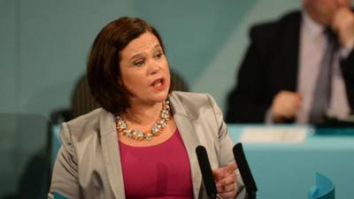 Mary Lou McDonald stands over Ansbacher comments
