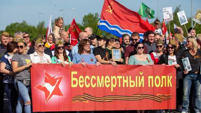 Russians at Meath Victory Day rally say they do not back Ukraine war