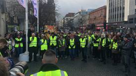 Low wages and austerity spark Belfast yellow vest protest