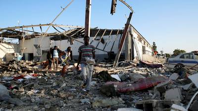 Libyan detention centre survivors condemn EU and UN after air strike