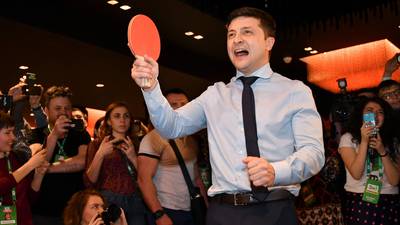 Ukraine’s presidential battle heats up after comedian’s first-round win