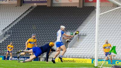 Dessie Hutchinson’s goal double primes Waterford fuse as they fire past Clare
