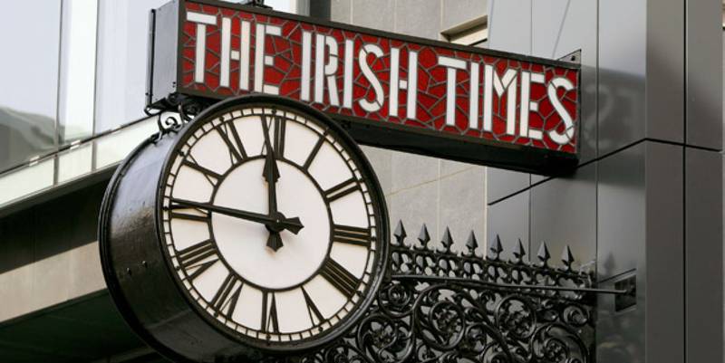 Picture of the original Irish Times clock