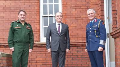 Coveney ‘surprised’ at ‘ill-judged’ photo of Defence Forces chief with Russian ambassador