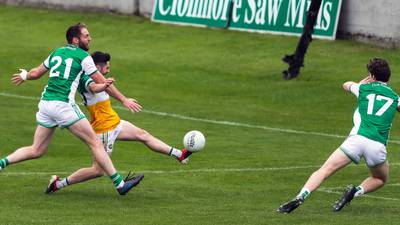 Mark Abbott’s late goal eases nerves as Offaly secure promotion