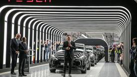 Elon Musk dances for joy as first German car handed over