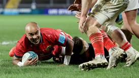 Simon Zebo hat-trick helps Munster climb back into top four