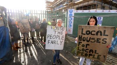 ‘House the Irish First’ group halts building work on 65 social homes in west Dublin