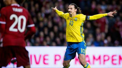 Ibrahimovic  gets the job done for Sweden, Ukraine join the party