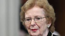 Mary Robinson warns that under-60s likely to inherit ‘less livable world’
