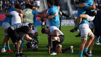 Uruguay stun Fiji for first upset of the Rugby World Cup