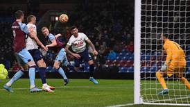 Ben Mee’s header earns Burnley back-to-back wins as Spurs crash to earth
