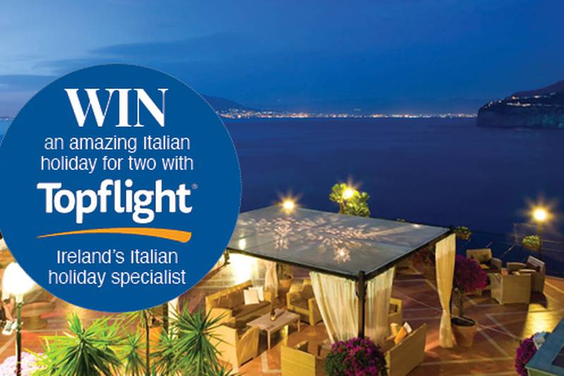 Win an amazing Italian holiday for two from Topflight, Ireland’s Italian Specialist