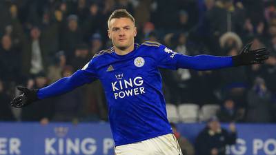 Leicester win seventh league game in a row as Vardy and Maddison strike