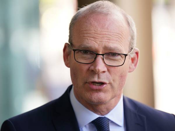 British claim that protocol is incompatible with Belfast Agreement ‘disingenuous’, says Coveney